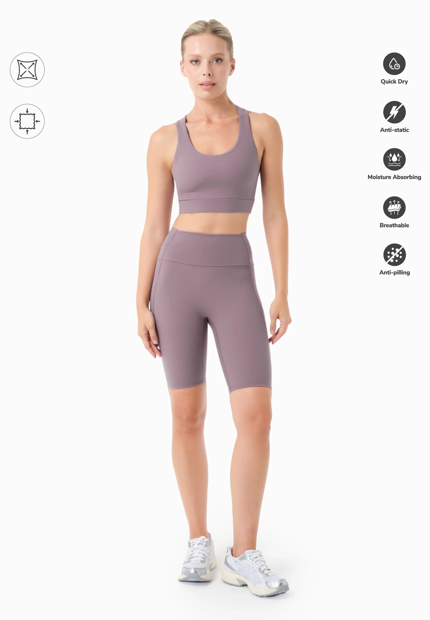 Lessley Biker Shorts Dirty Lilac