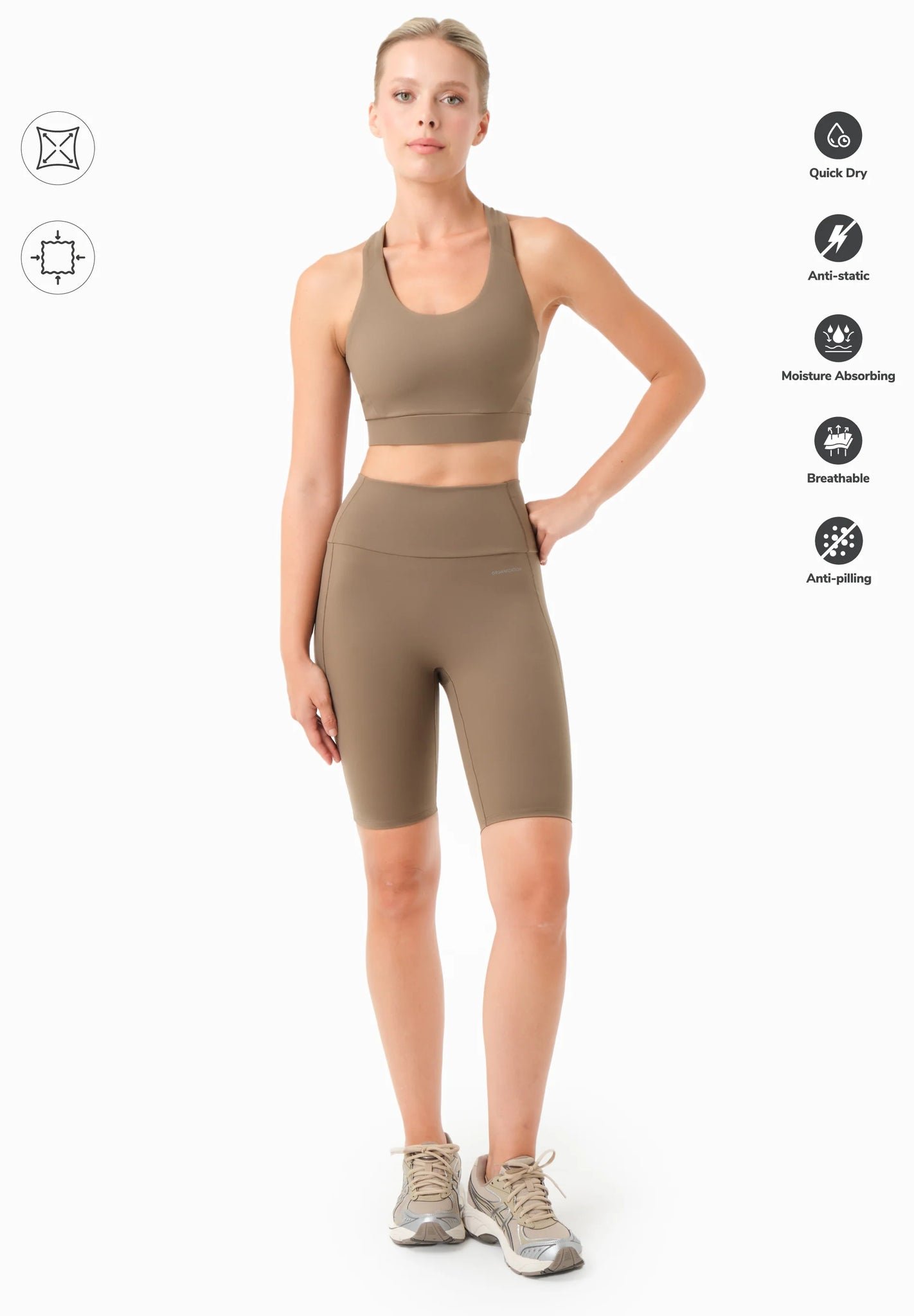 Lessley Biker Shorts Gravel