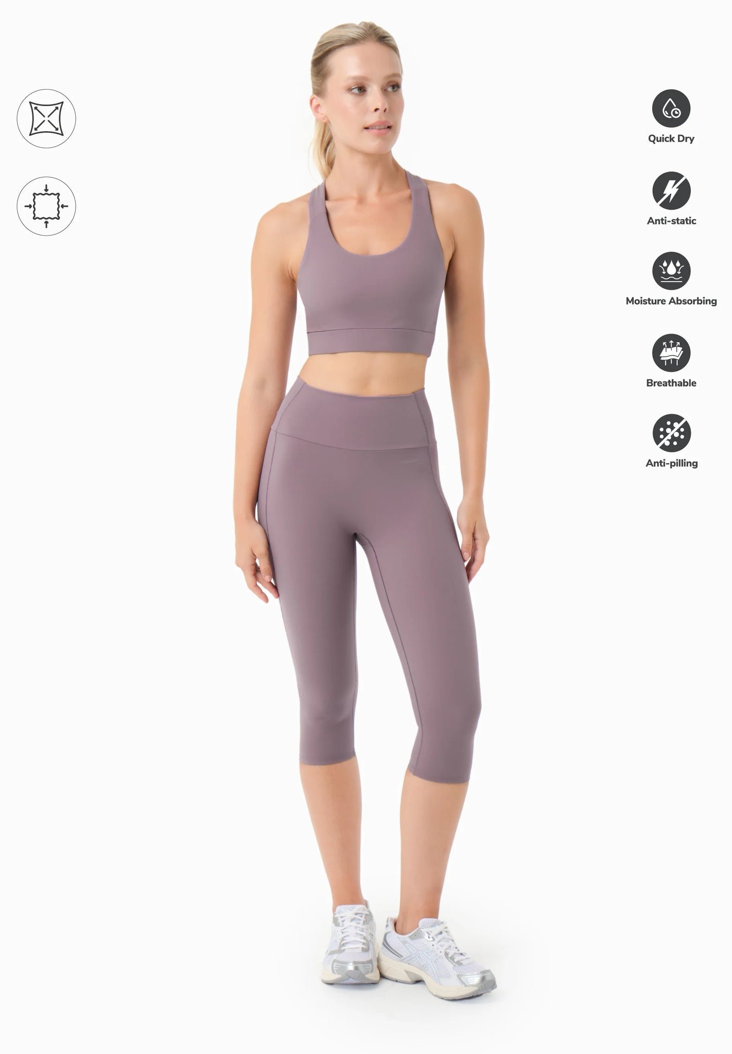 Lailla Capri Leggings Dirty Lilac