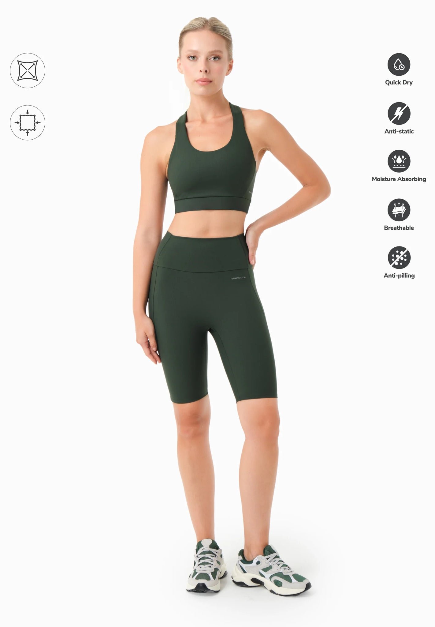 Lessley Biker Shorts Amazonas Green