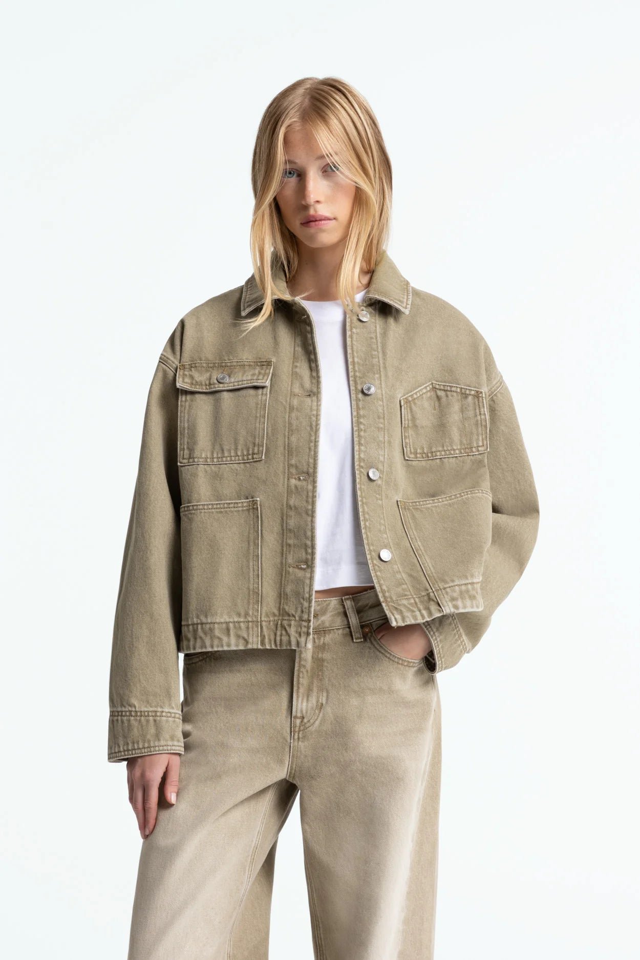 Ingrid Retro Beige Clean Jacket