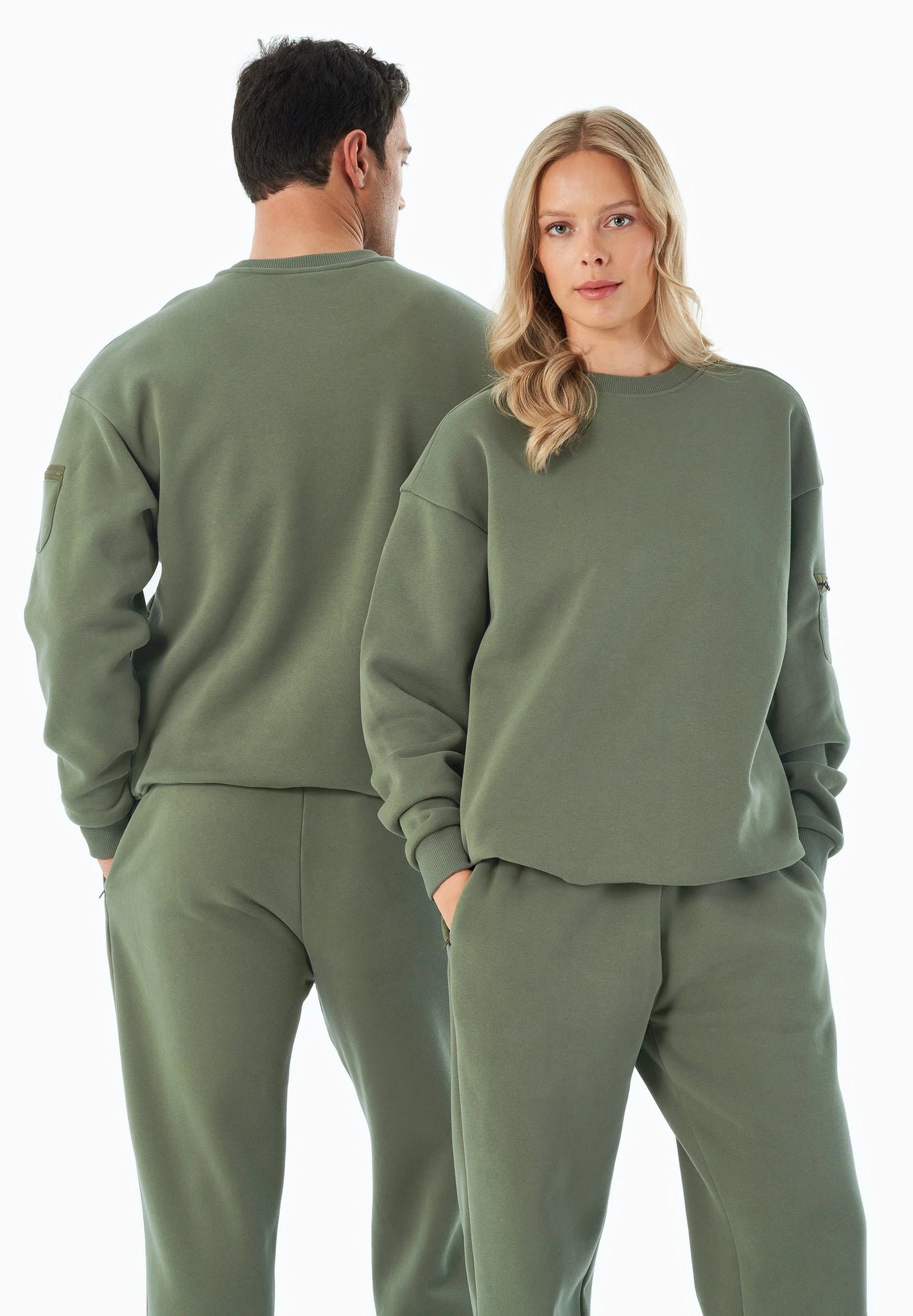 Saylorr Unisex Sweatshirt Olive Green