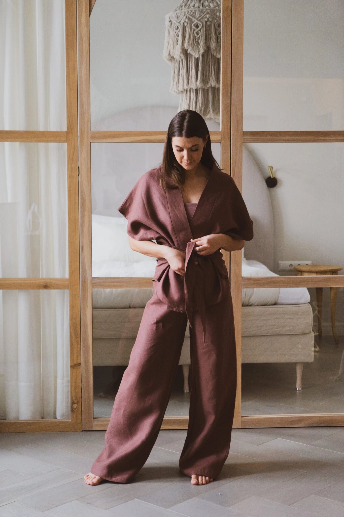 Saga Linen Set Blush