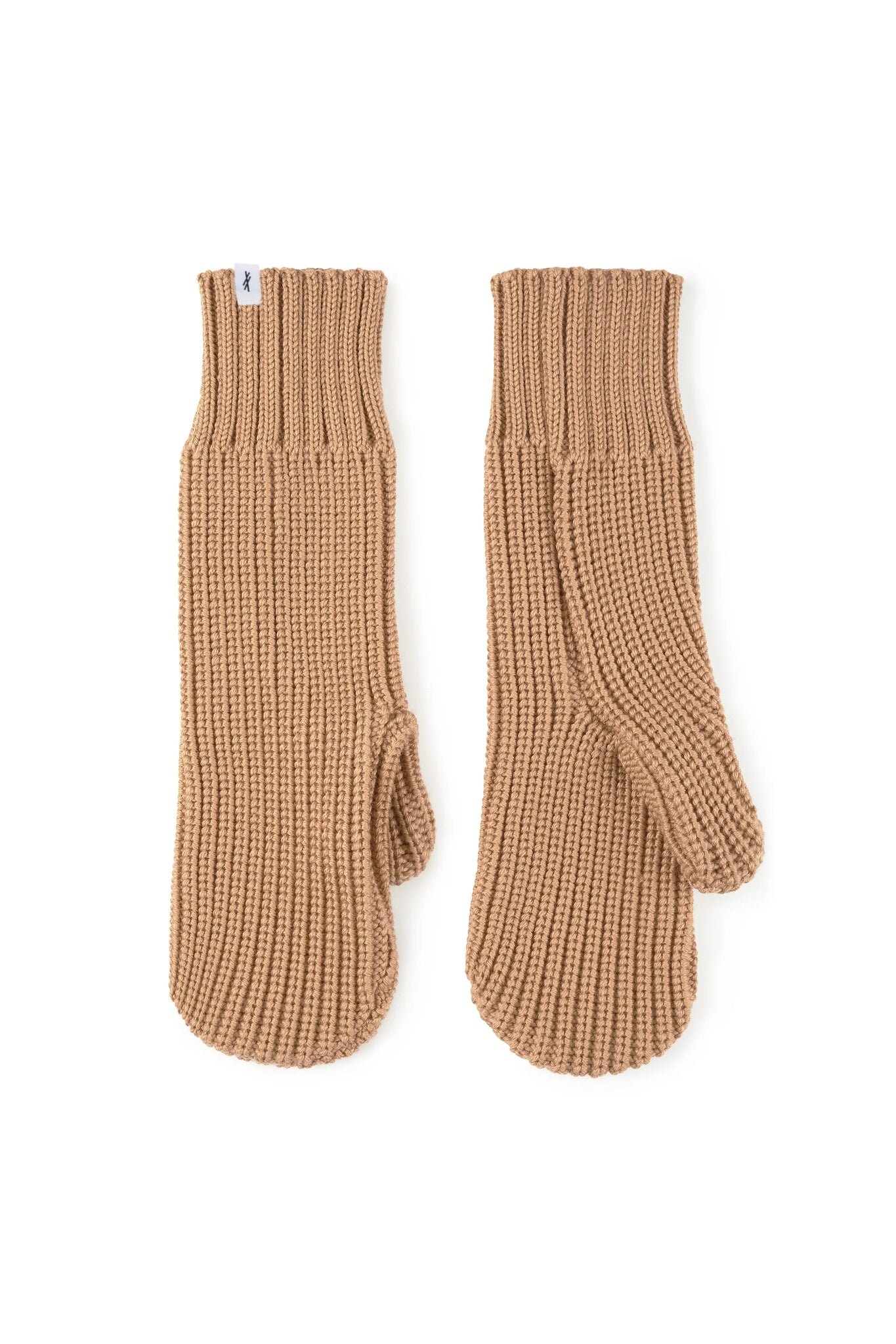 Nonna 100% Merino Mittens Beige