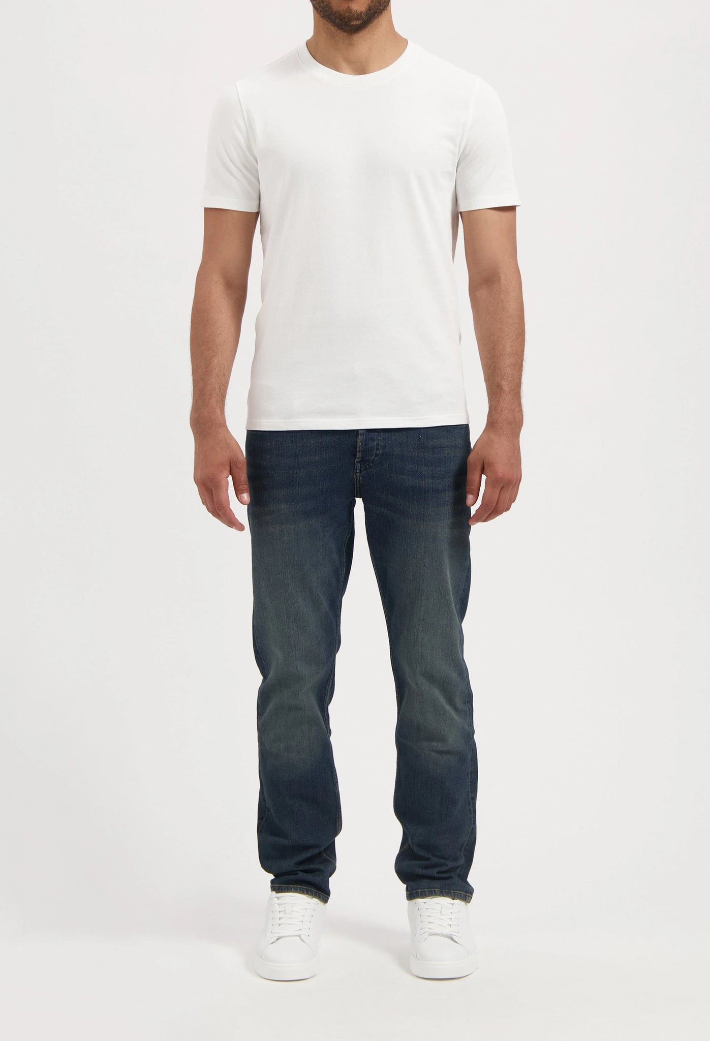 Hank Mid Tapered Selvedge Jeans Earth Blue