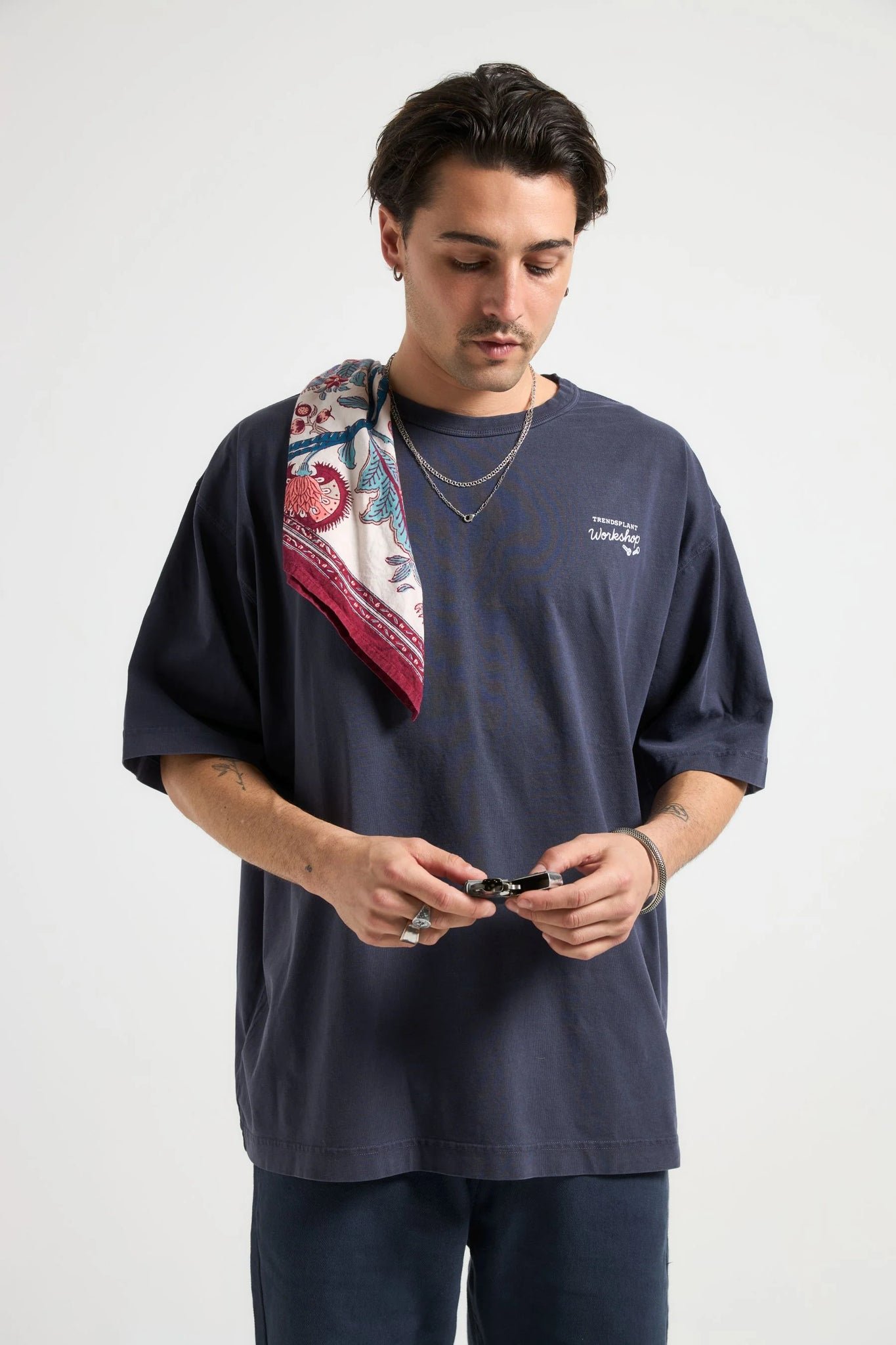 Bench Oversized T-Shirt Baritone Blue