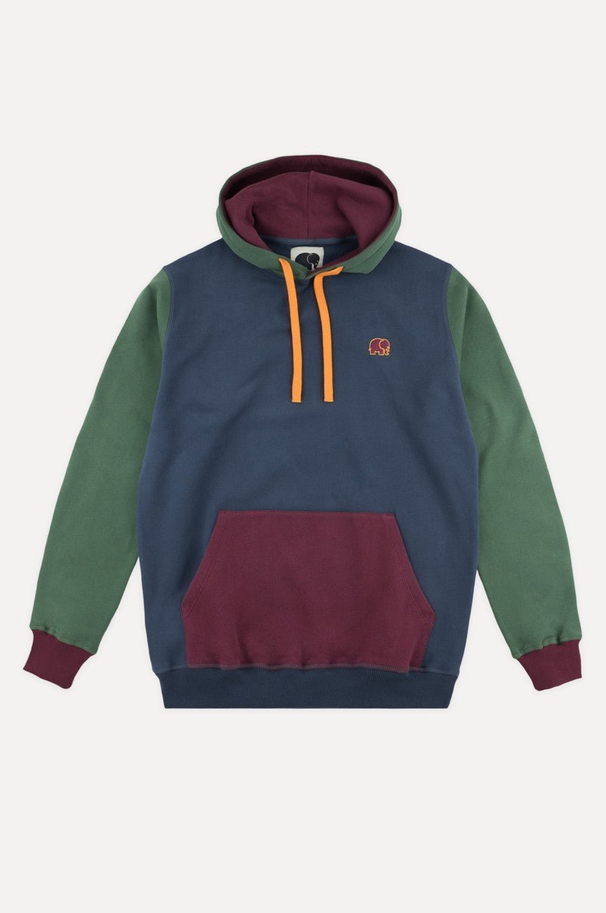 Color Block Hoodie Trendsplant Blue