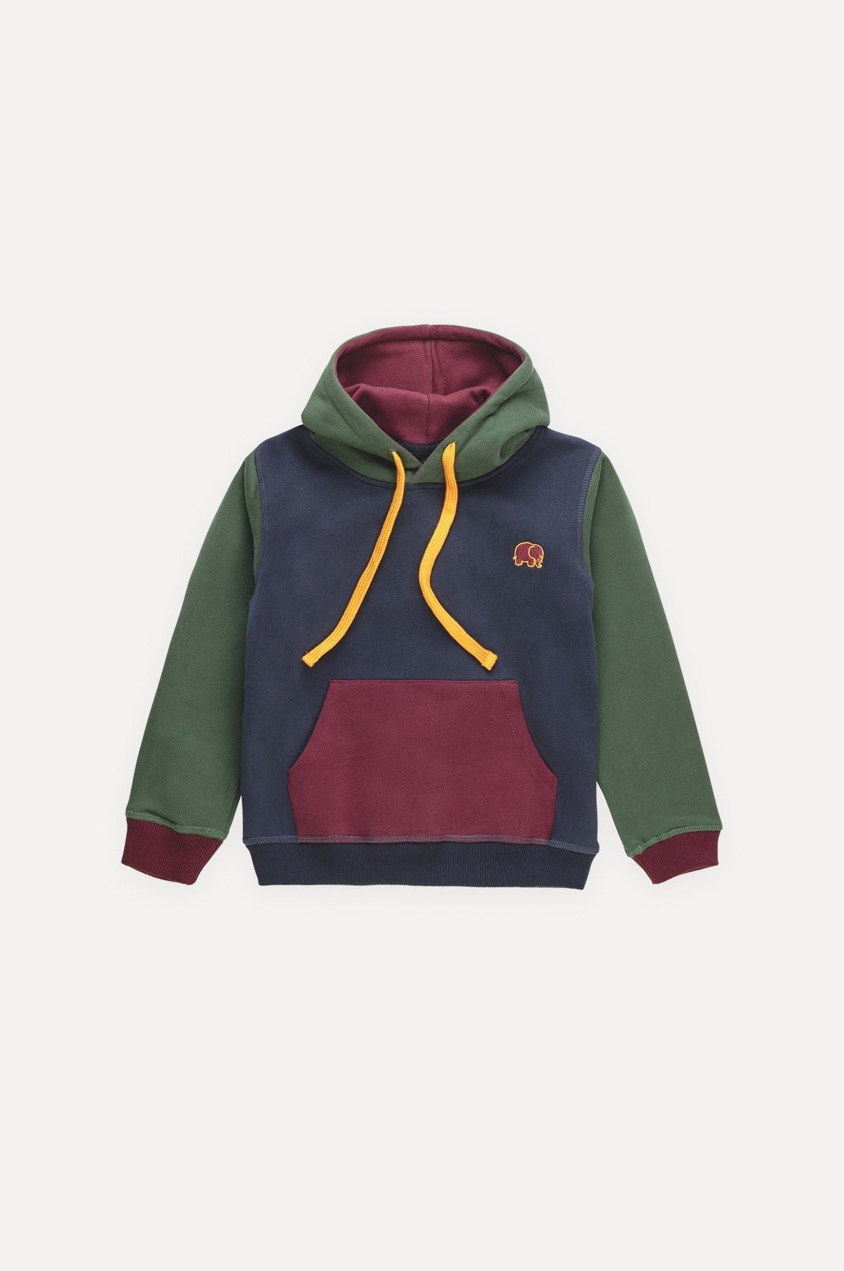 Kids' Color Block Hoodie Trendsplant Blue