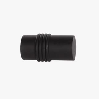 CYLINDER päätykappale, 2 kpl musta