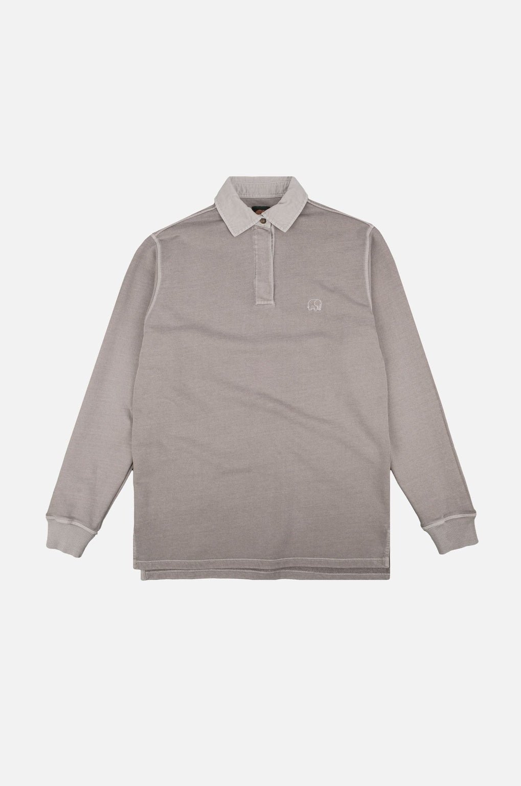 Essential Pigment Heavyweight Polo Sweater Island Fossil