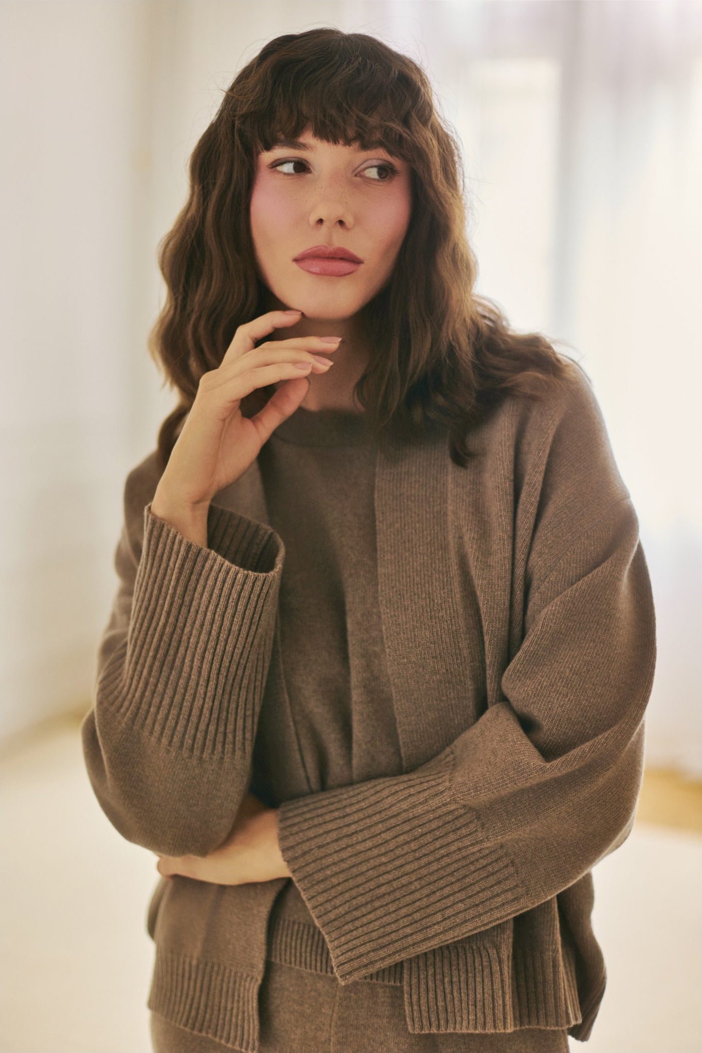 Amelie Cardigan Taupe