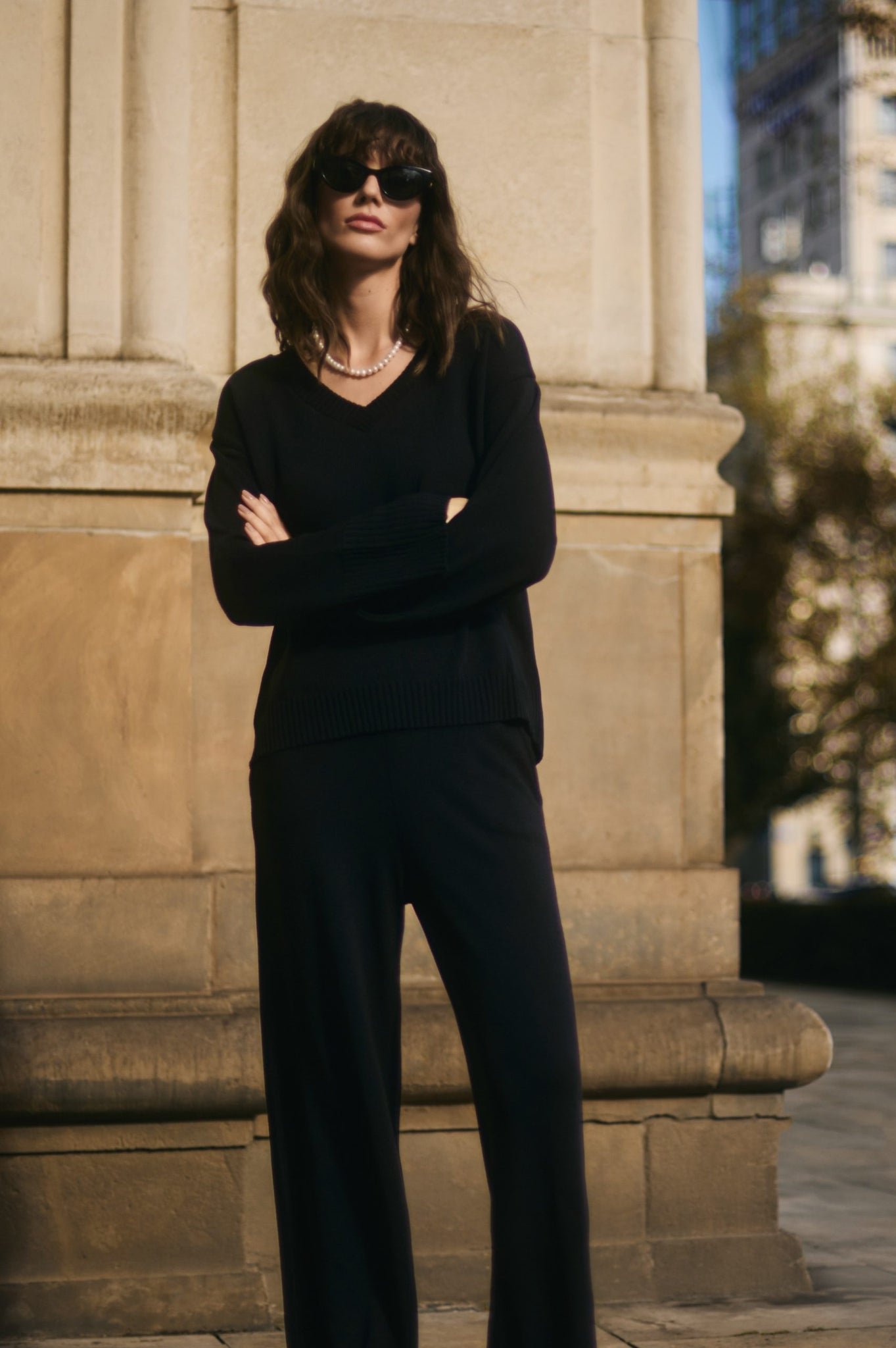 Amelié Knitted Sweater Black