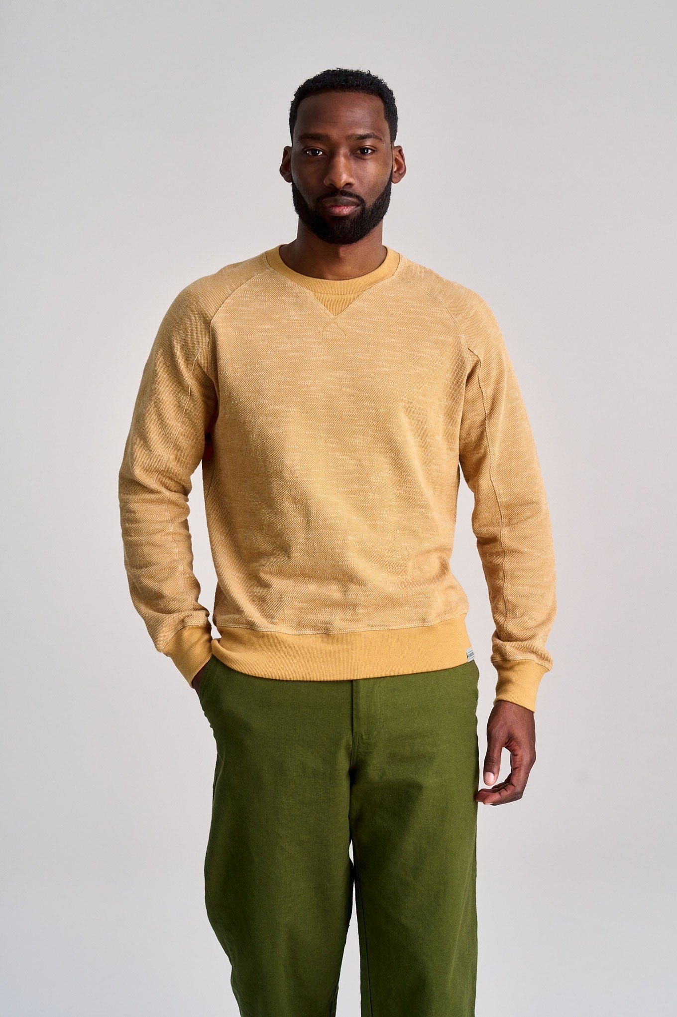 Anton Organic Cotton Sweater Sand melange