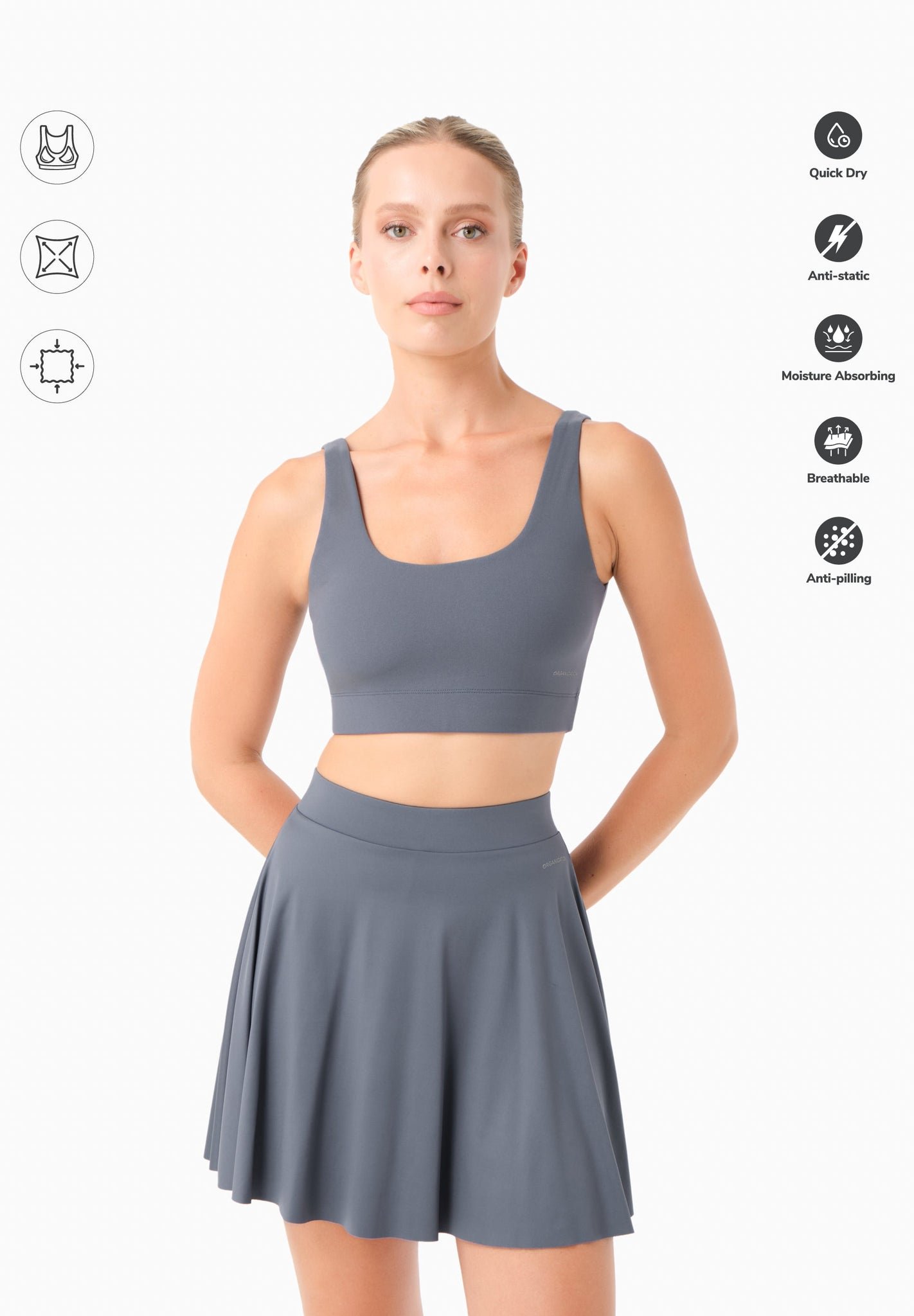 Bess Sporty Bralette Soft Indigo