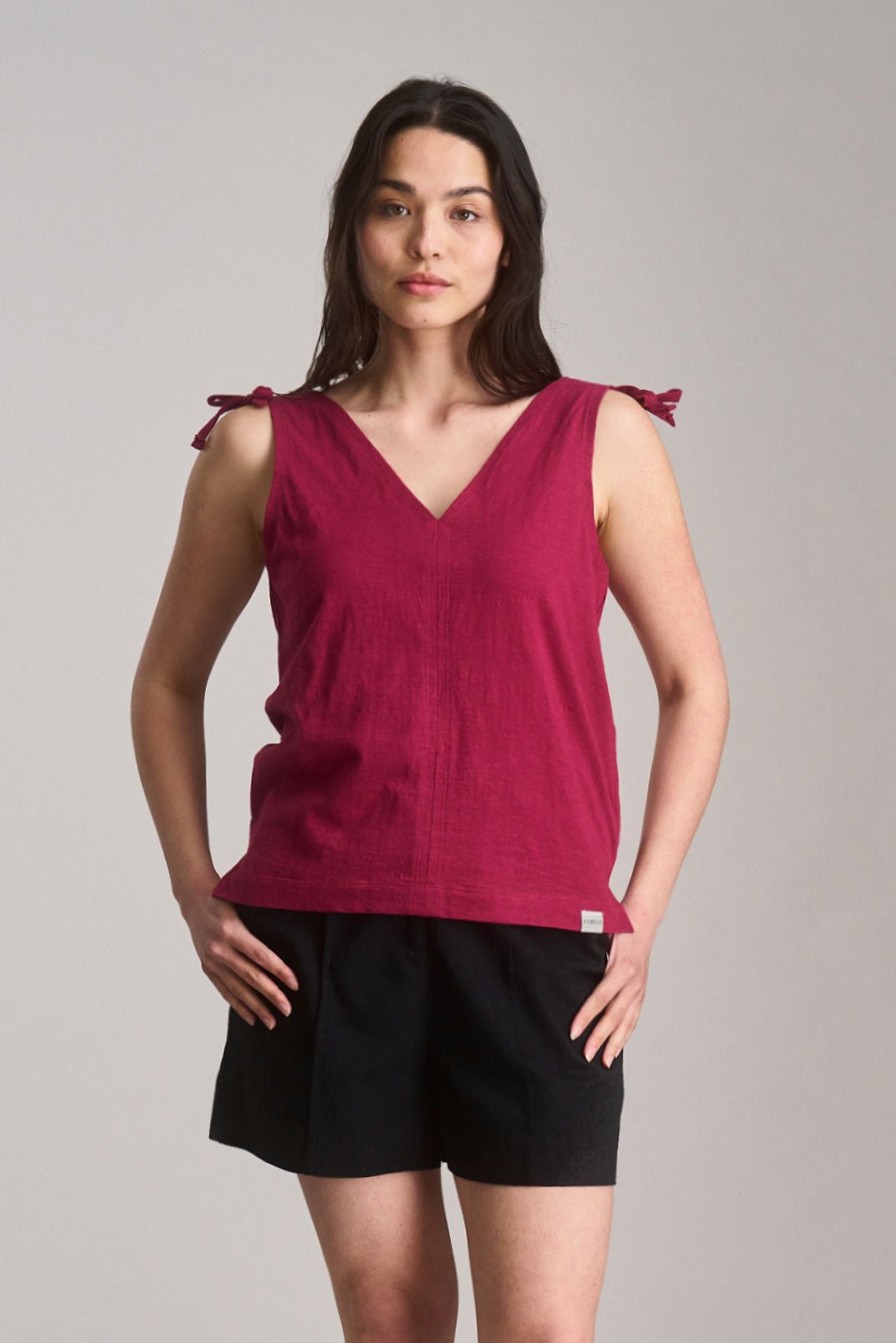 Celia Organic Cotton Top Berry