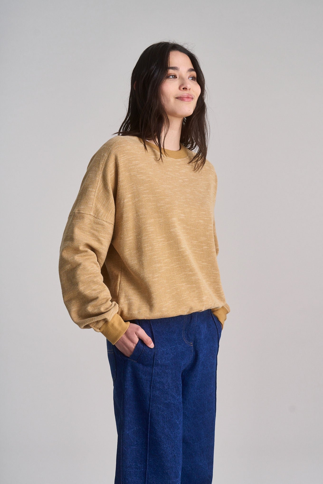 Dawn Organic Cotton Sweater Sand