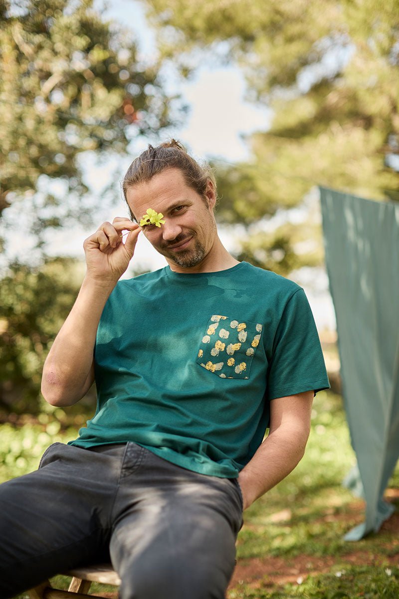 Men's Fer T-Shirt Green Blue