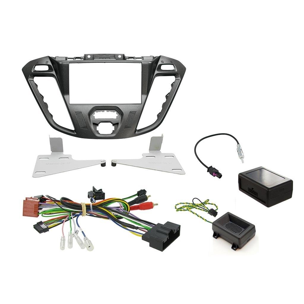 Ford Transit Custom 2-DIN soittimen asennussarja (musta)