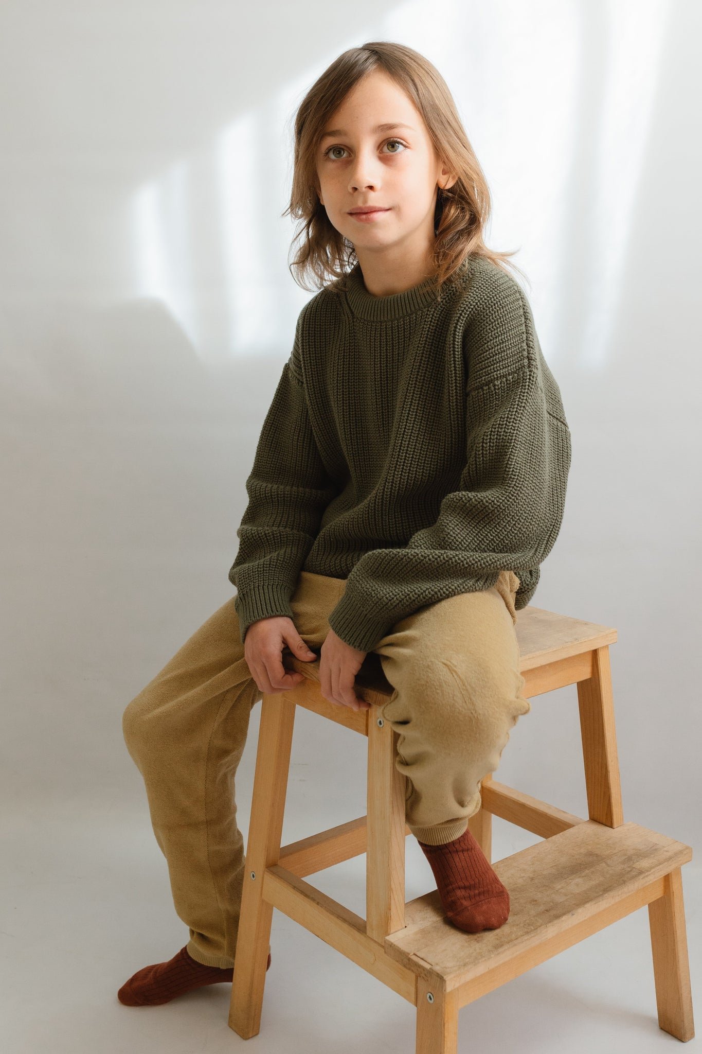 Kid's Golaf Knitted Sweater Green