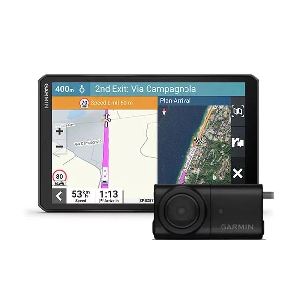 Garmin Camper 895 + BC 50 NightGlo peruutuskamera