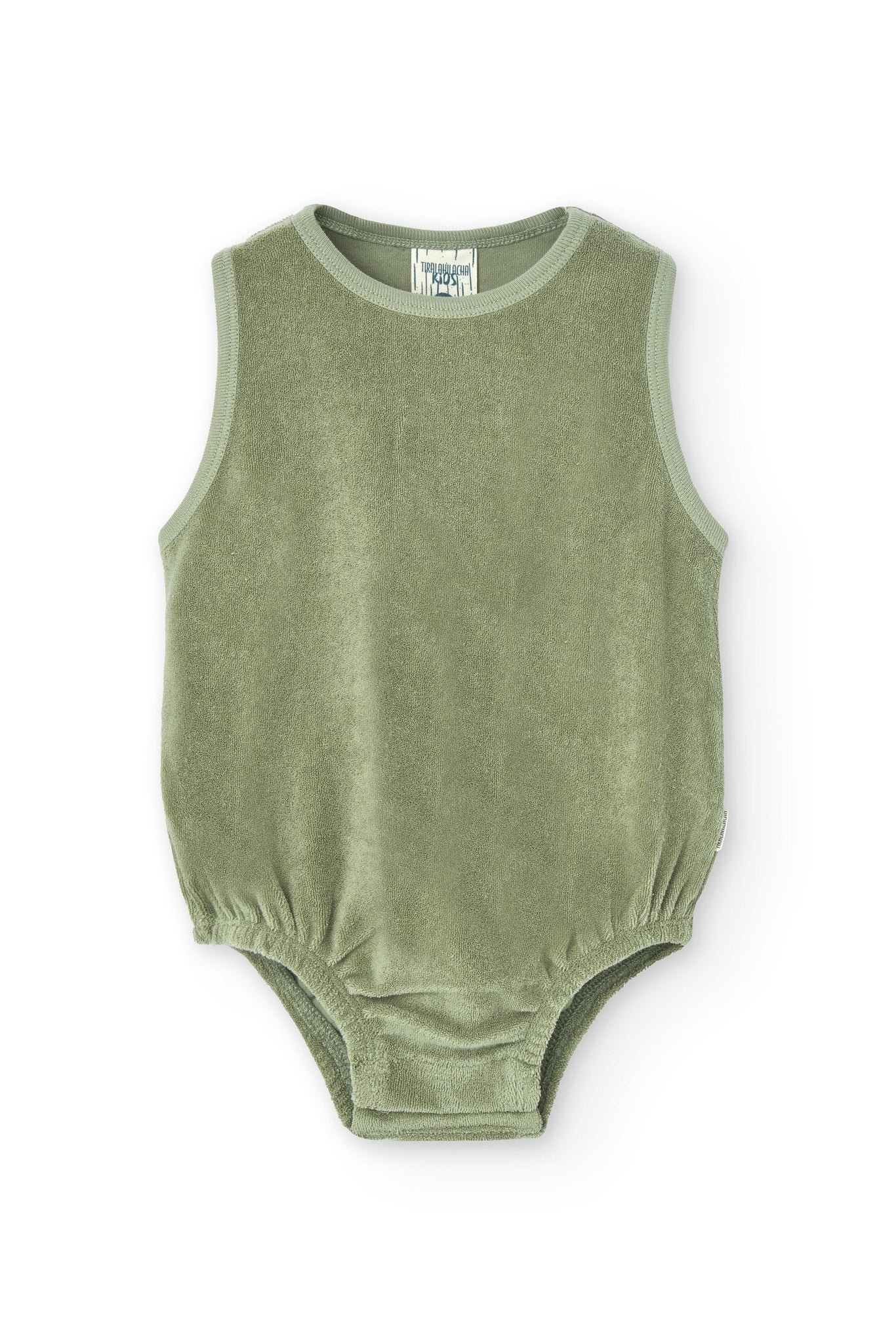 Baby's Haoa Terry Romper Green
