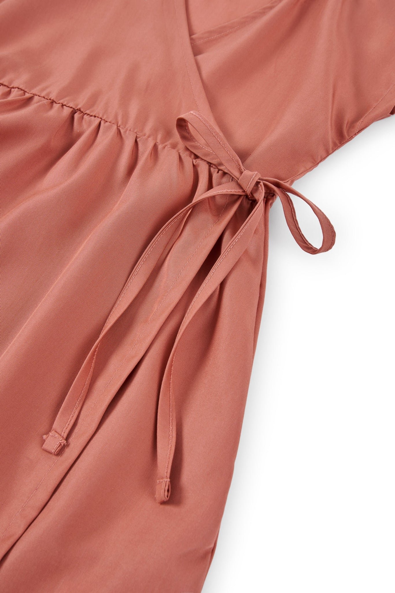 Hannia Tencel Wrap Dress Pink