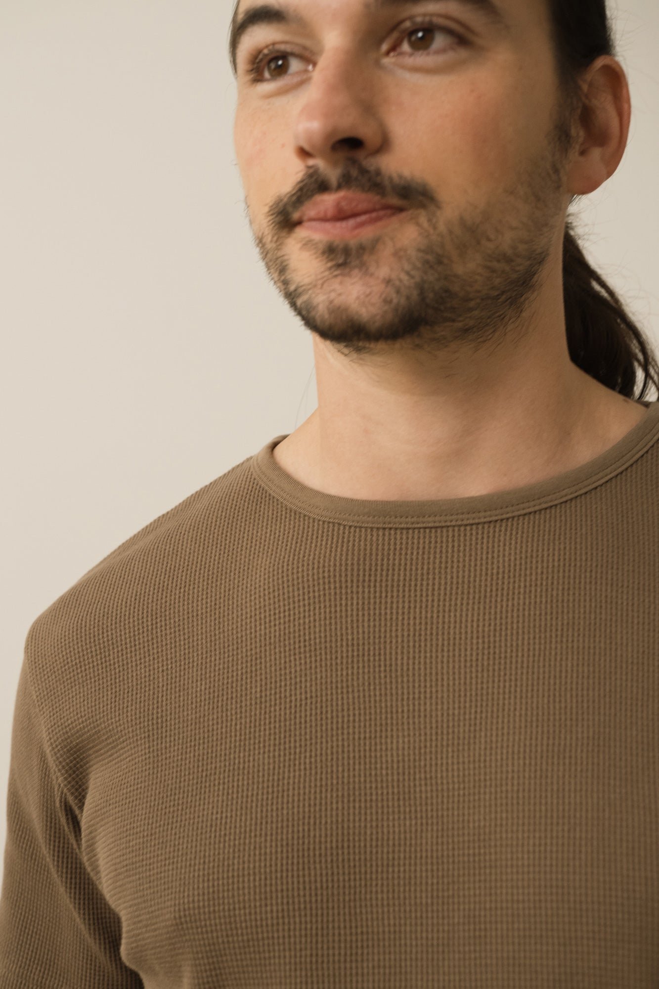 Men's Harmony Waffle T-Shirt Brown