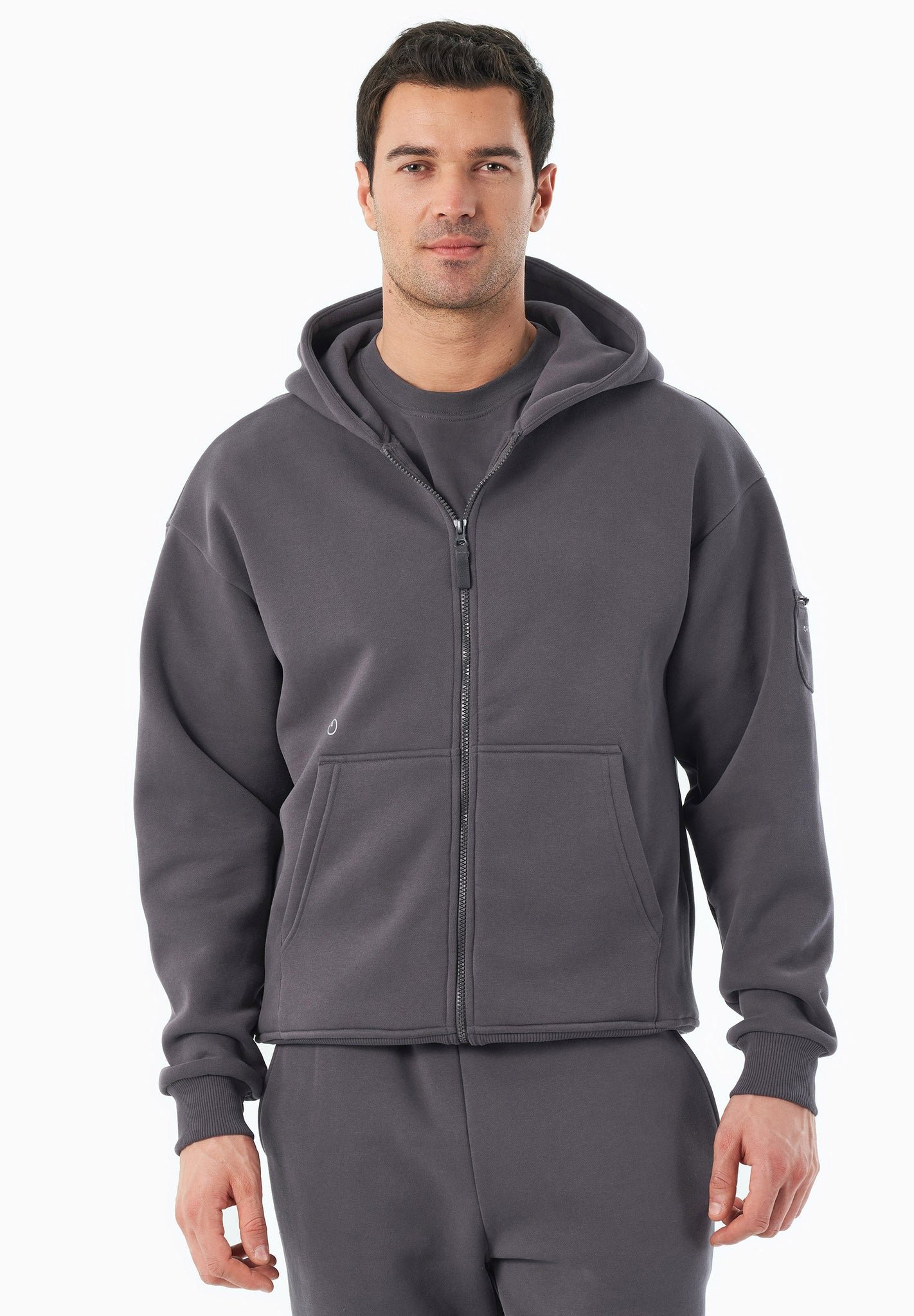 JENNA Unisex Full Zip-Hoodie Shadow