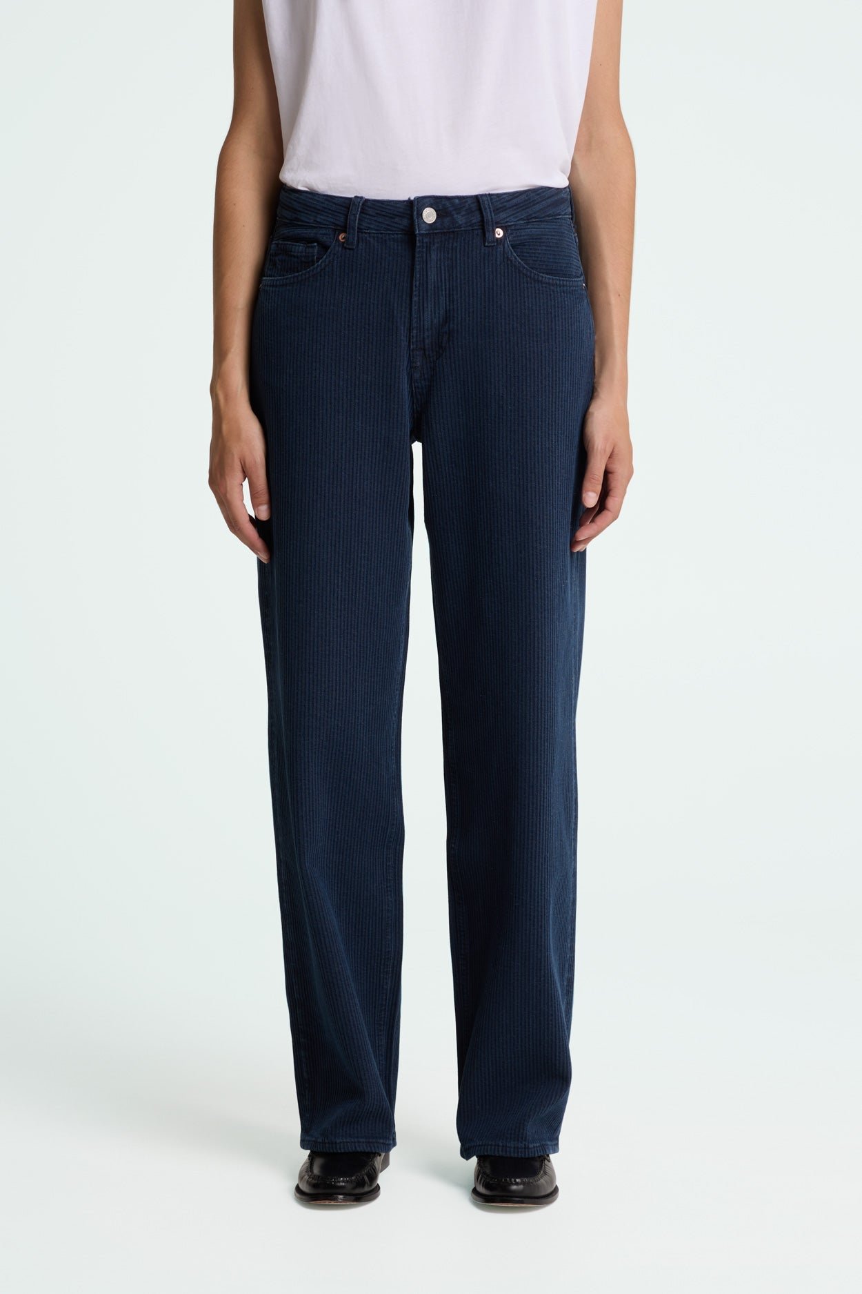 Joan Women's Corduroy Pants Mid Indigo