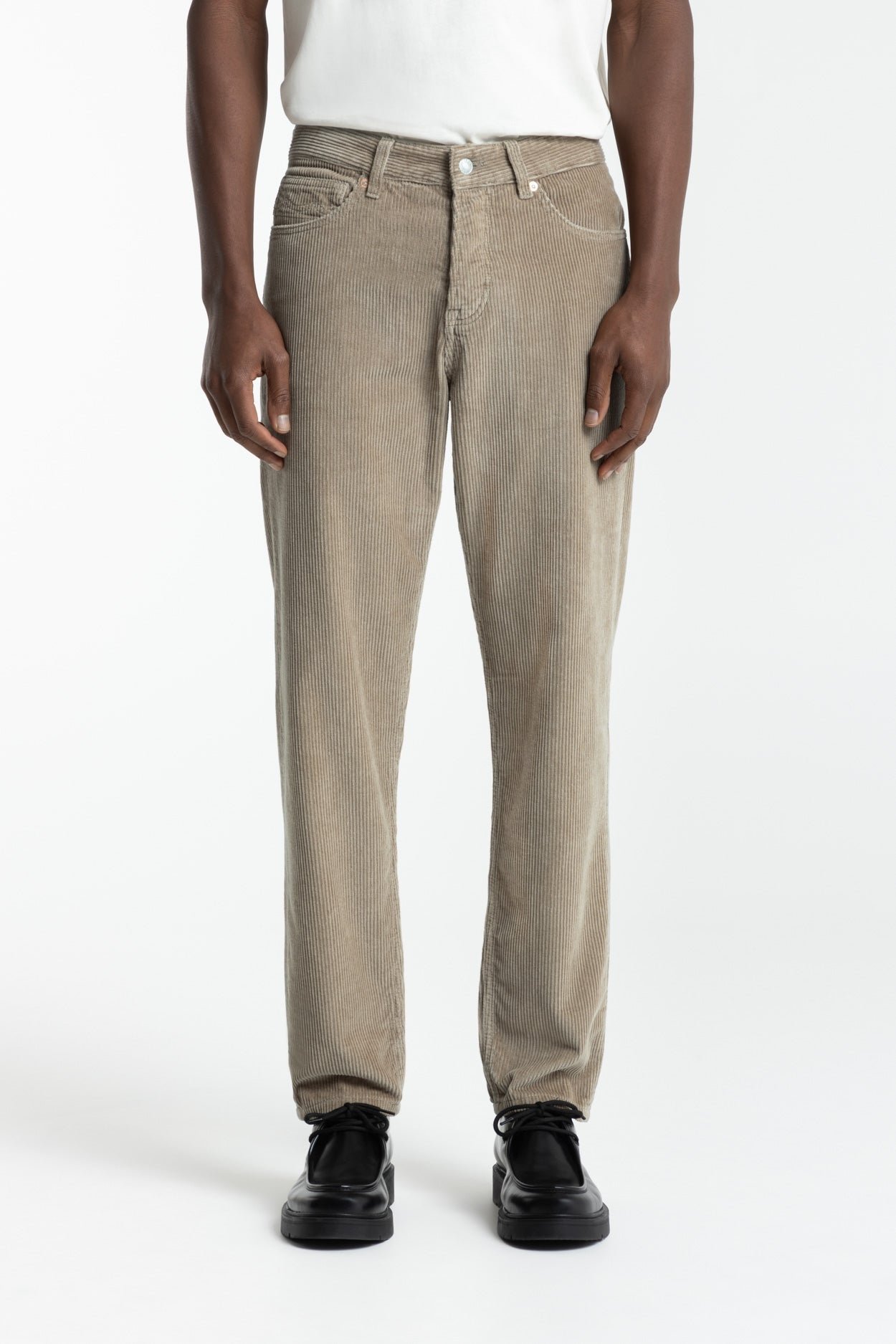 Sushan Men's Corduroy Pants Silver Mink