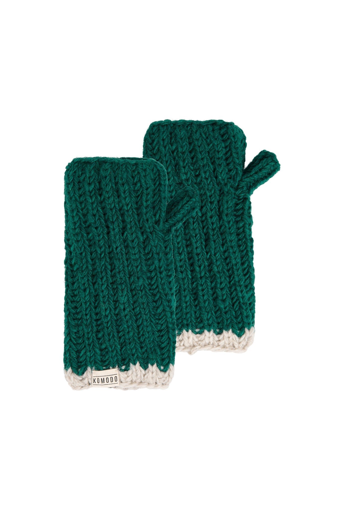 Rafi Rib Lamb Wool Gloves Evergreen