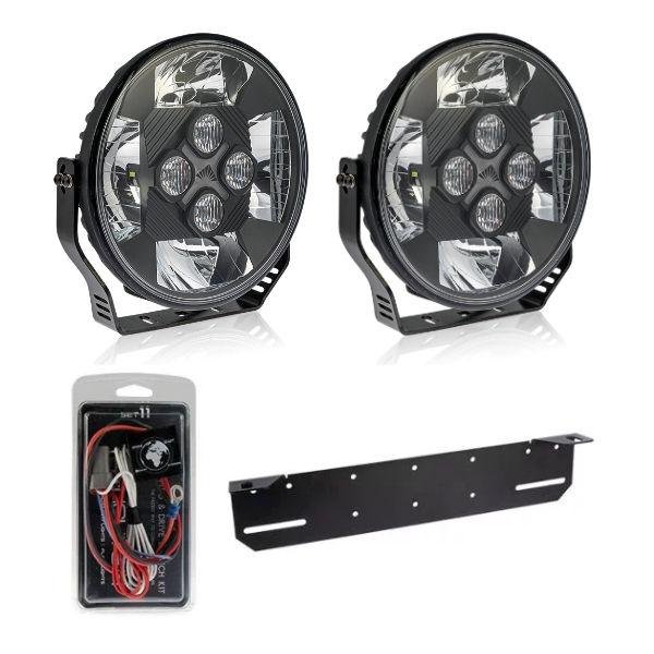 LED-lisävalosetti Optibeam Nin9 X2