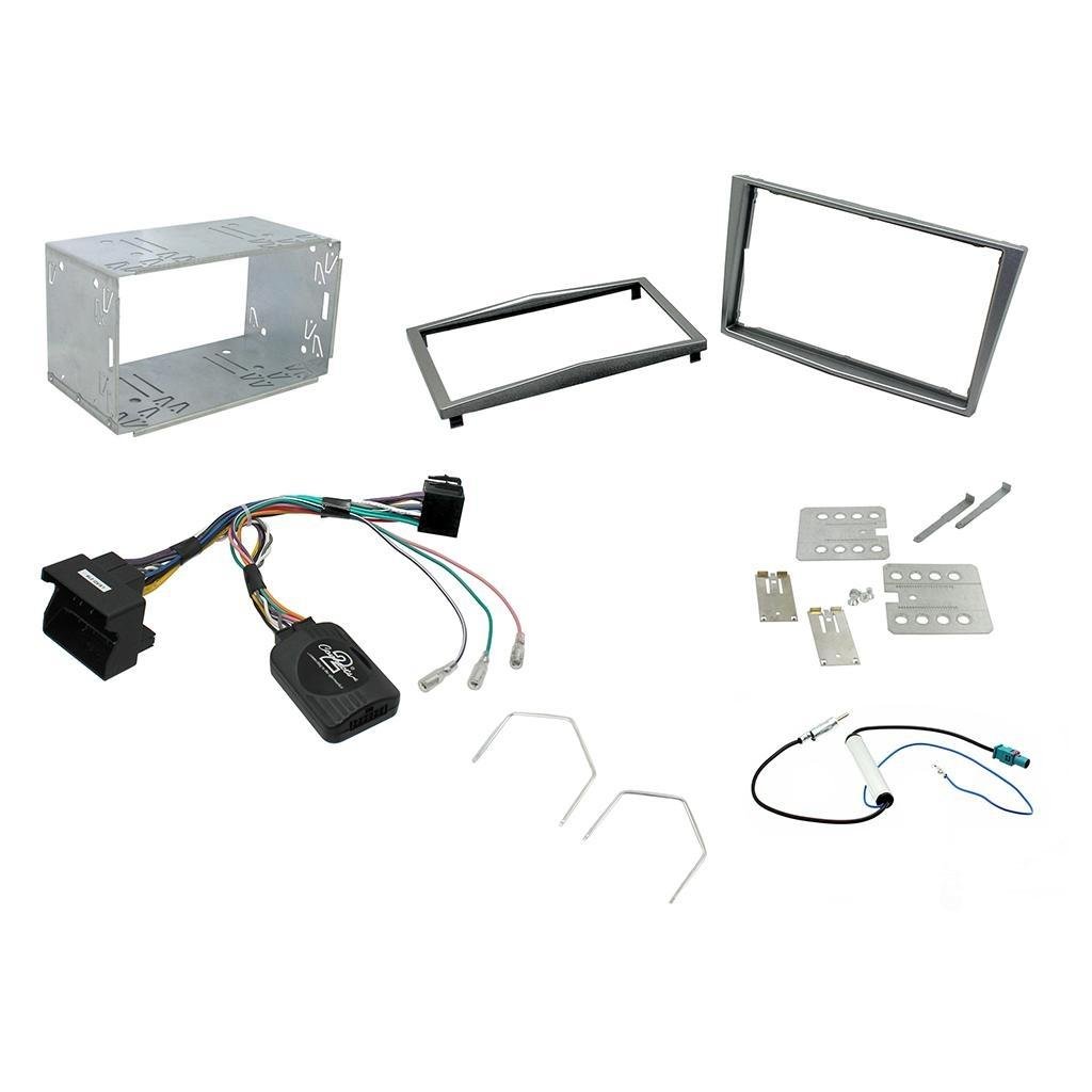 Opel Astra 2004-2010 2-DIN soittimen asennussarja (metalli)