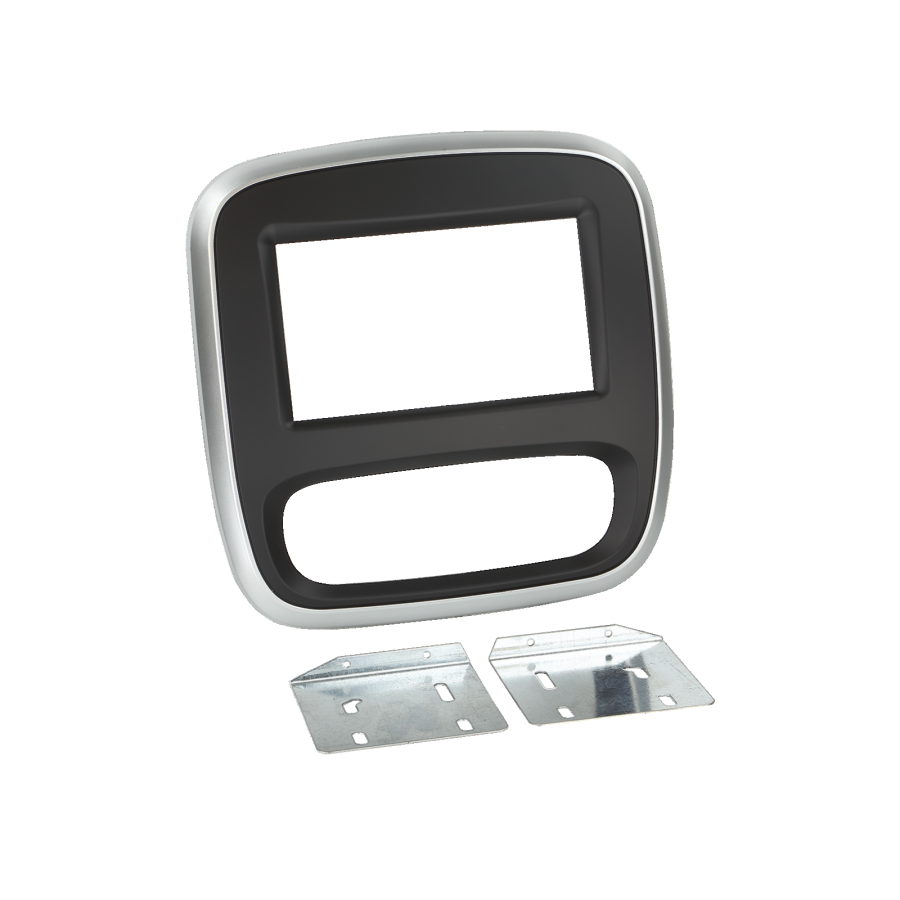 Opel Vivaro 2014- 2-DIN sovite (musta ja hopea)