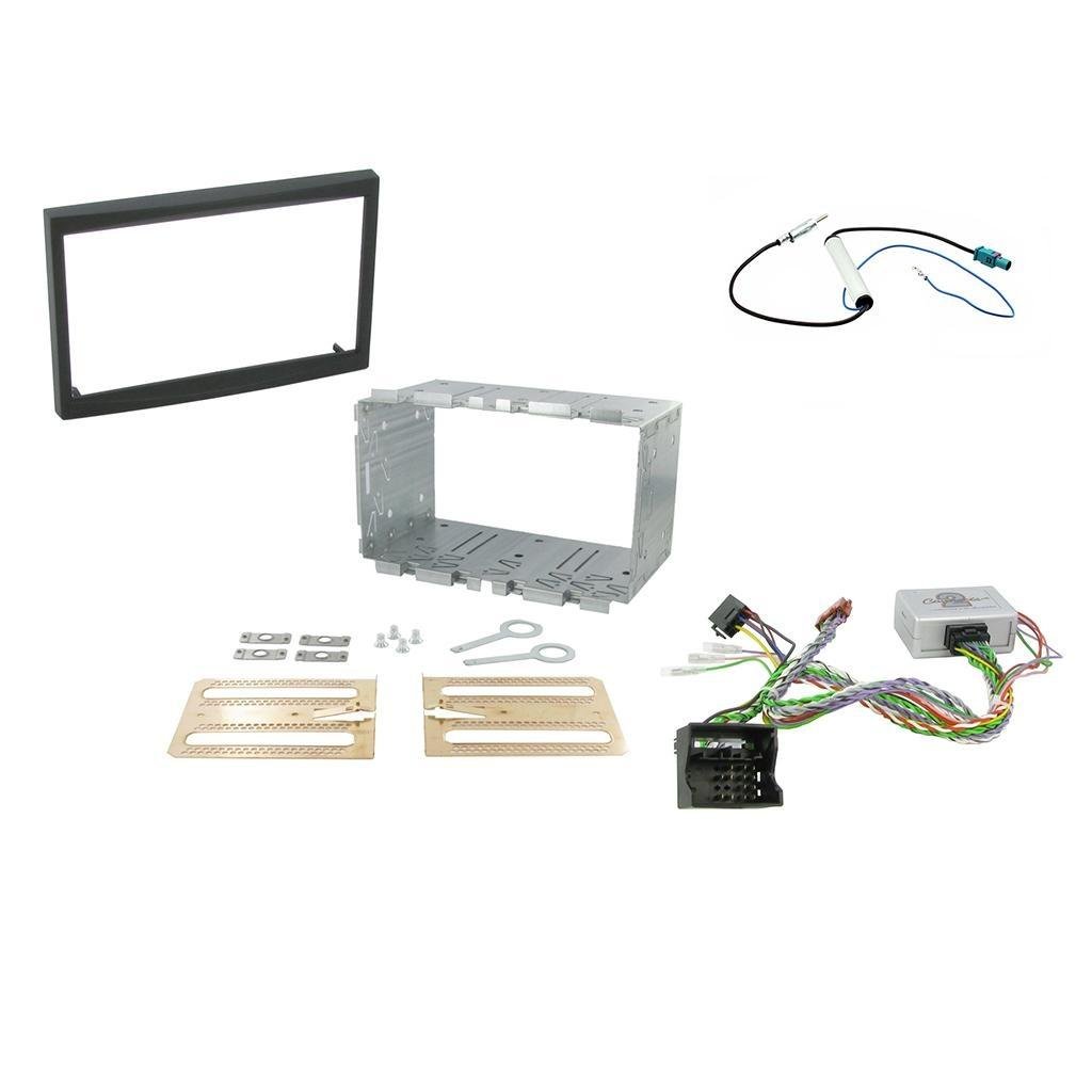 Peugeot 207/307 2-DIN soittimen asennussarja (parkkitutka-adapteri)