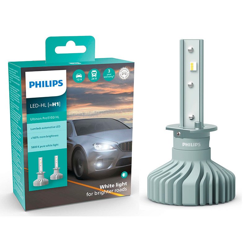 Philips Pro5100 LED-Polttimopari H1