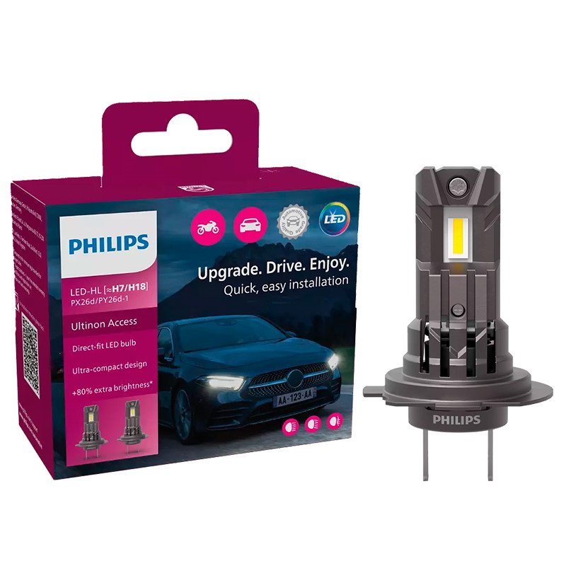 Philips Ultinon Access LED-Polttimopari H7/H18