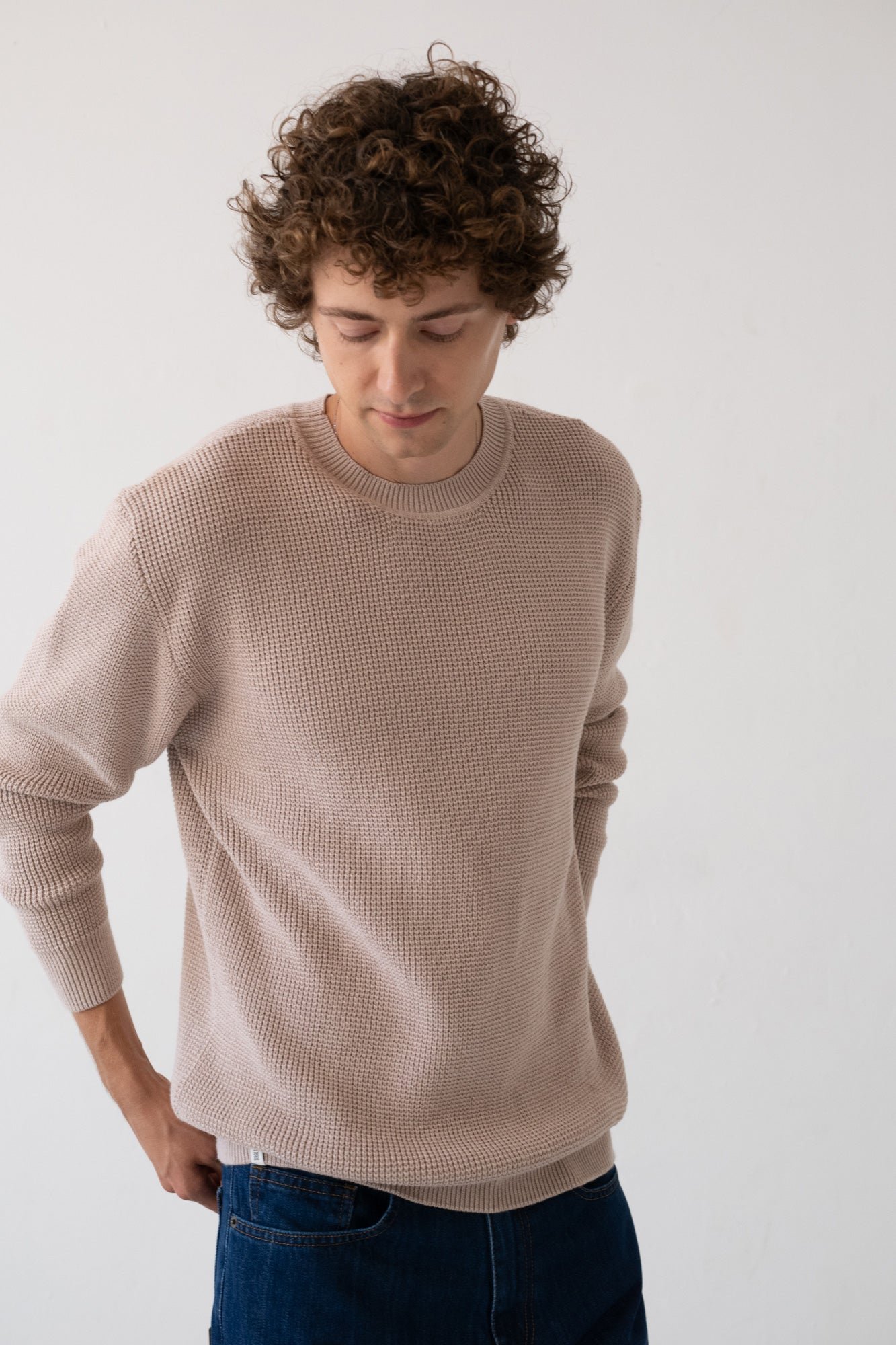 Men's Tam Organic Cotton Sweater Magnolia White