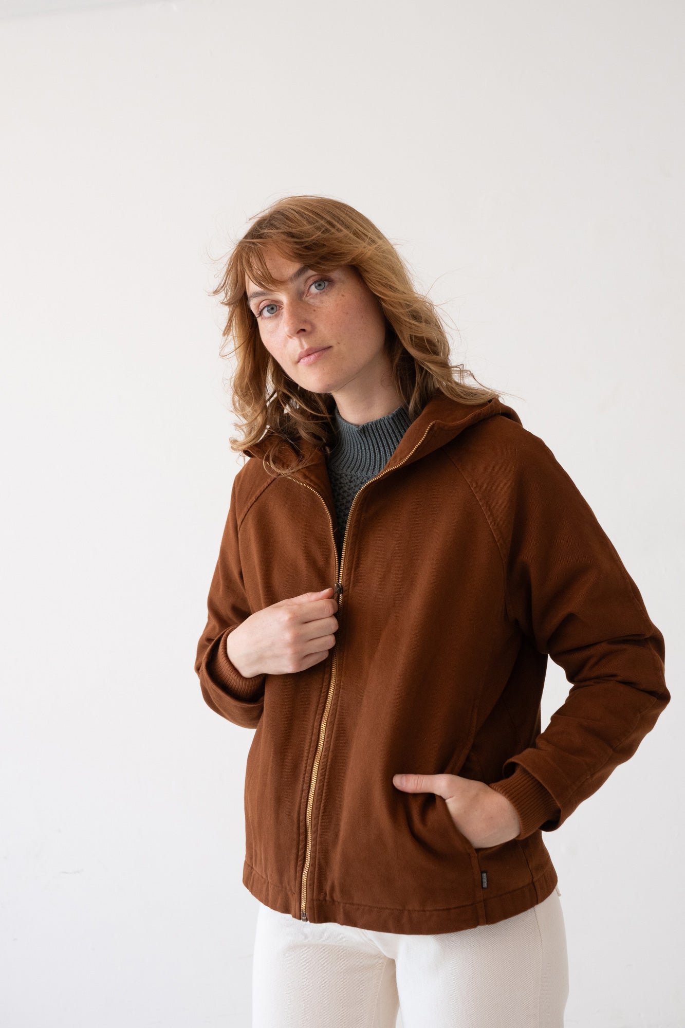 Turina Jacket Organic Cotton in Terracotta