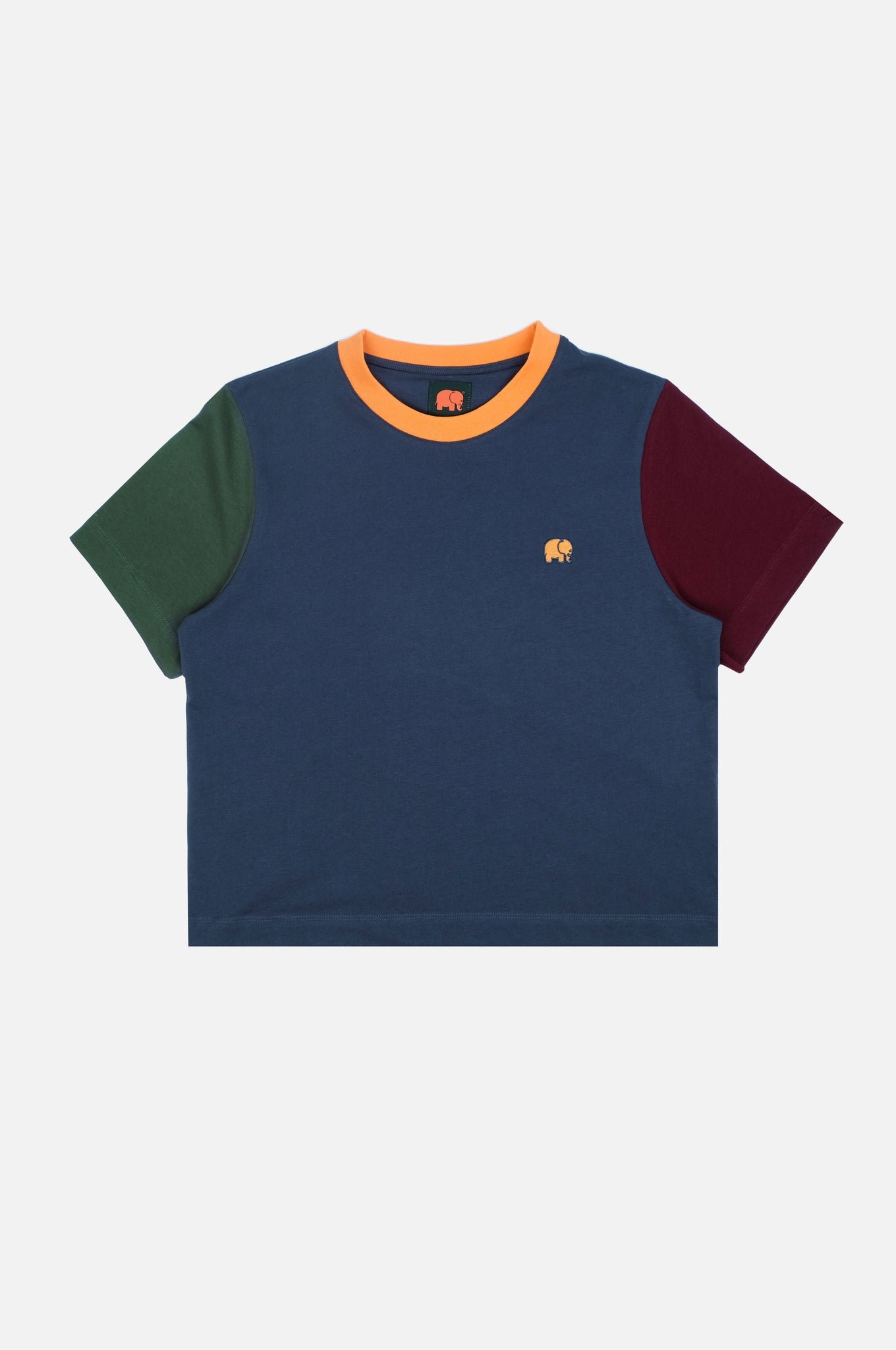 Trendsplant Color Block T-Paita Trendsplant Sininen