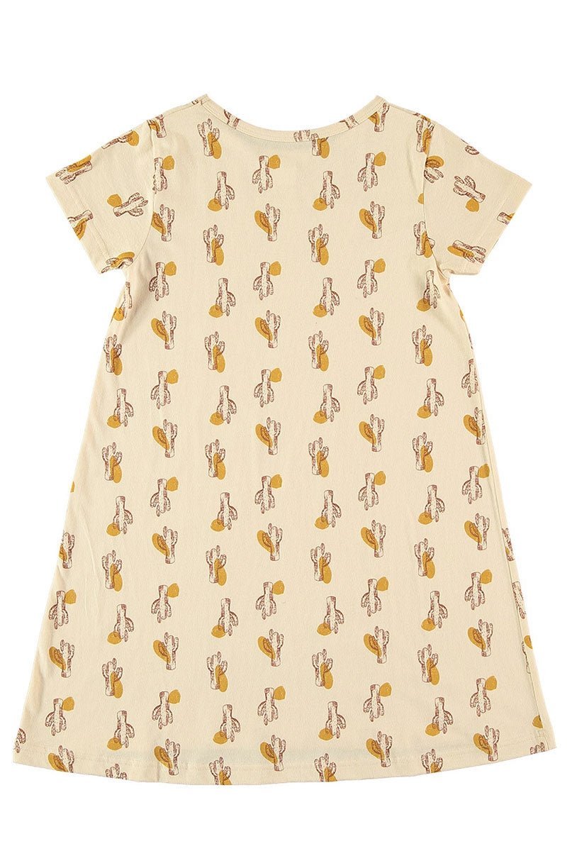 Kids' Evasé Dress Cactus Beige