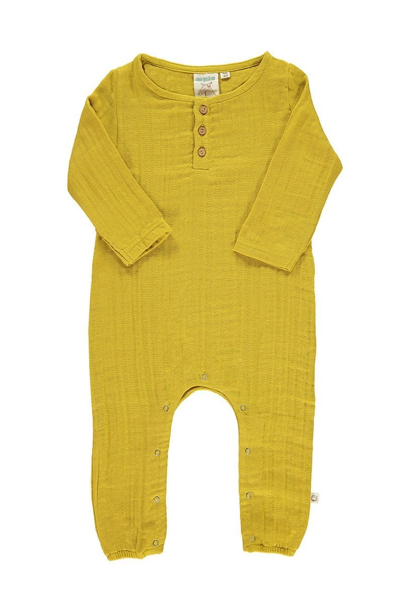 Baby's Muslin Jumpsuit Mustard