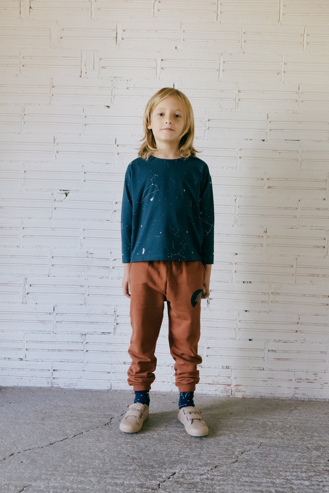 Kids' Gayle T-Shirt Constellations Blue