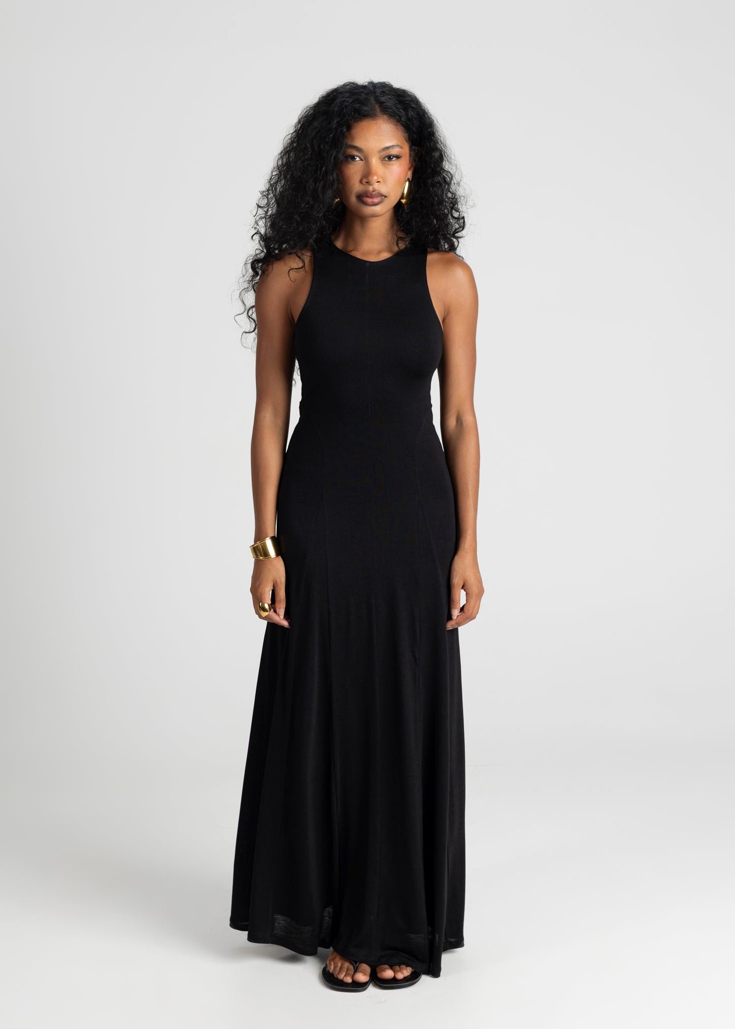 Florence Flowy Maxi Dress Black