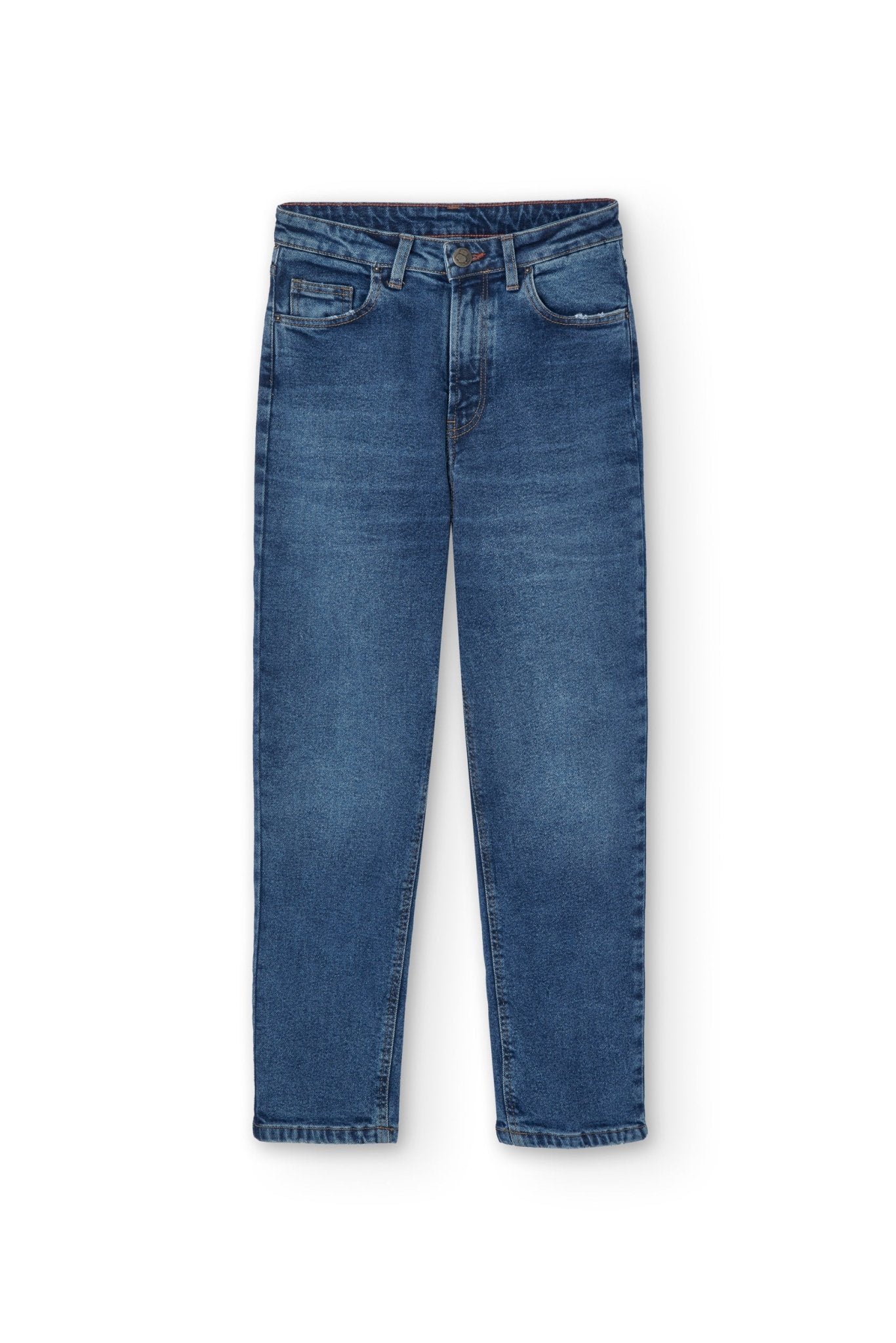 Gueda Momfit Denim Trousers Washed Blue