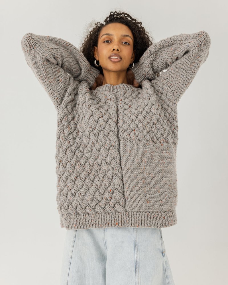 Heartbreaker Wool Sweater Speckled Grey