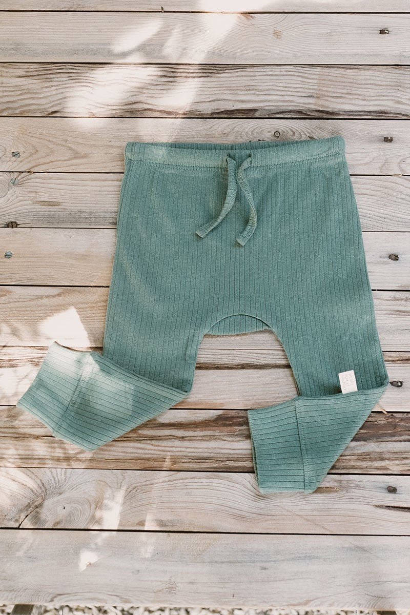 Baby's Joali Ribbed Pants Emerald Green
