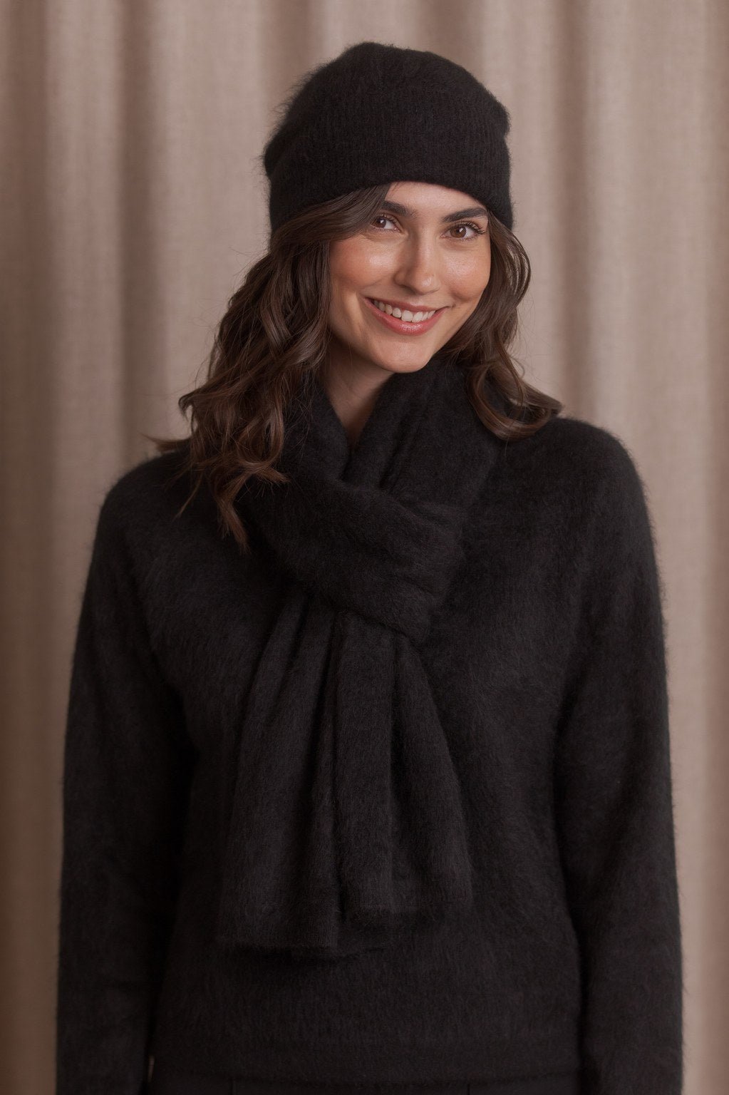 Cashmere Scarf Black