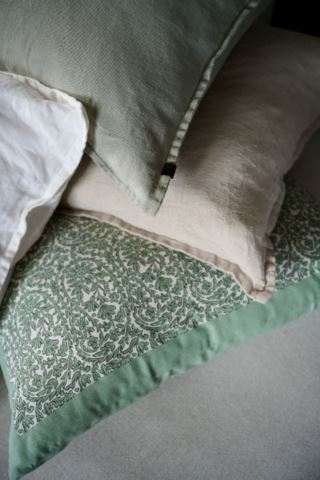 Alma koristetyynynpäällinen vihreä