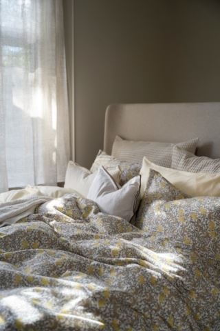 Anina flanellipussilakanasetti moniväri/keltainen